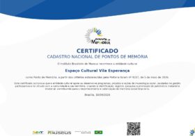Vila Esperança é reconhecida como Ponto de Memória